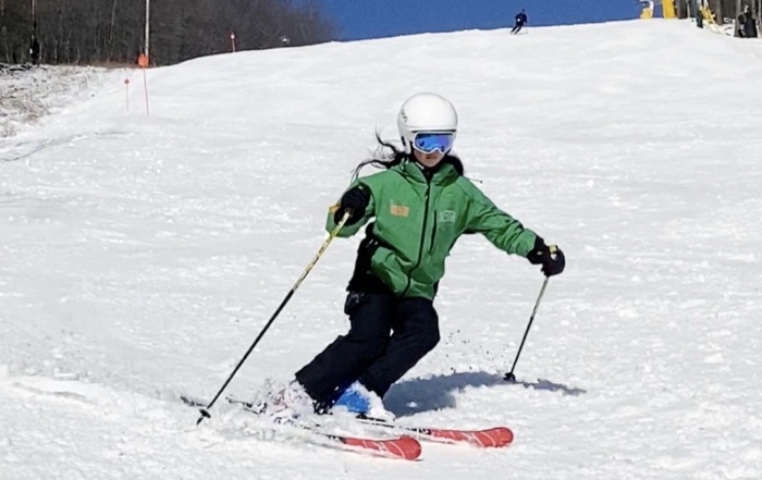 Katie Chong is a junior ski instructor