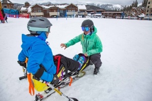 a sit-ski lesson.