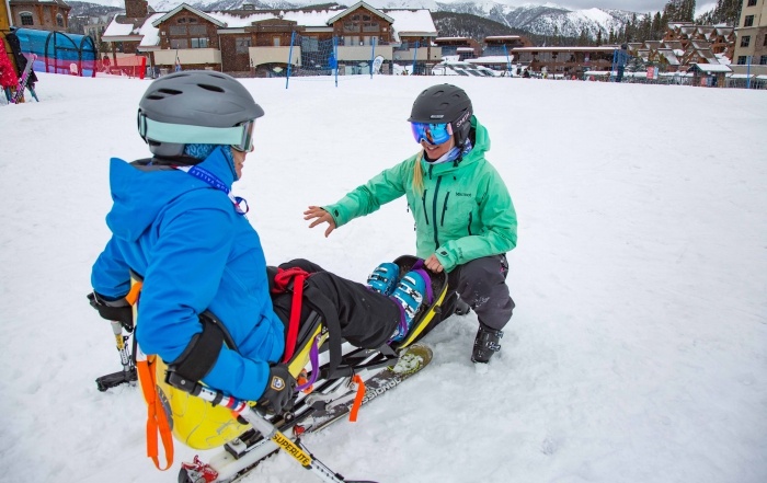 a sit-ski lesson.