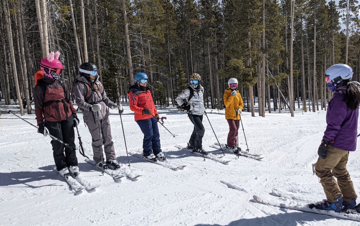 women of winter participants at a training and certification event at big sky montana