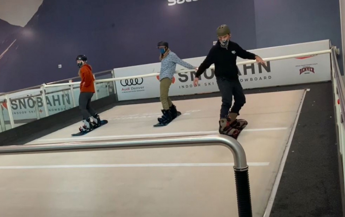 AASi team indoor riding at snobaun