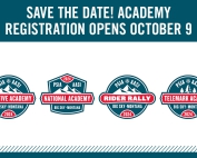 Save the date for Academy registration