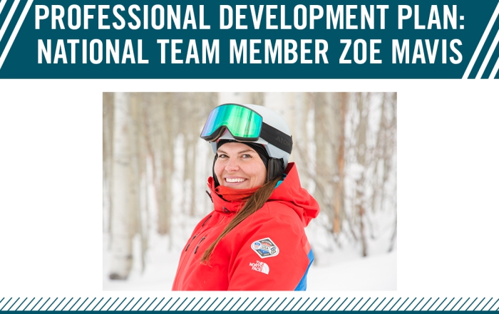 PSIA-AASI National Team member Zoe Mavis Alpine Skier