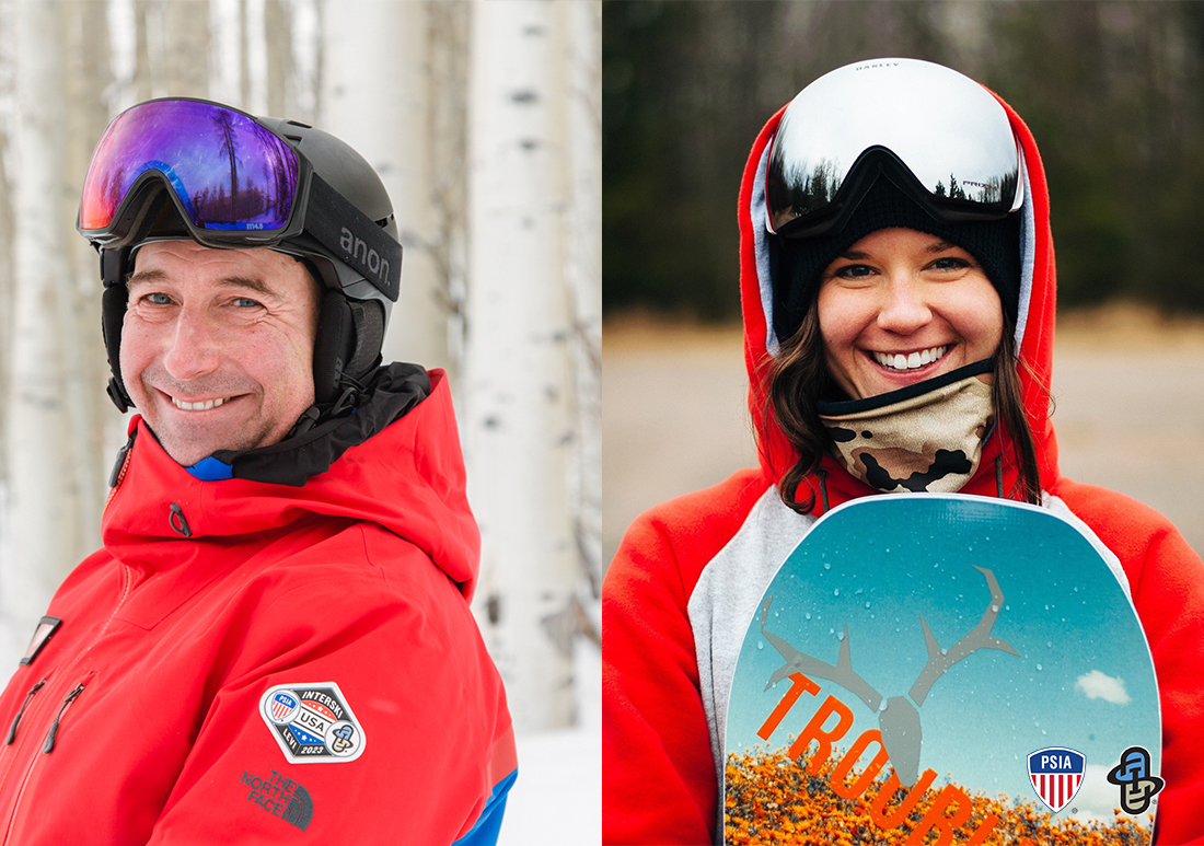 Jonathon Ballou and Makayla Meixner Post with snow gear on