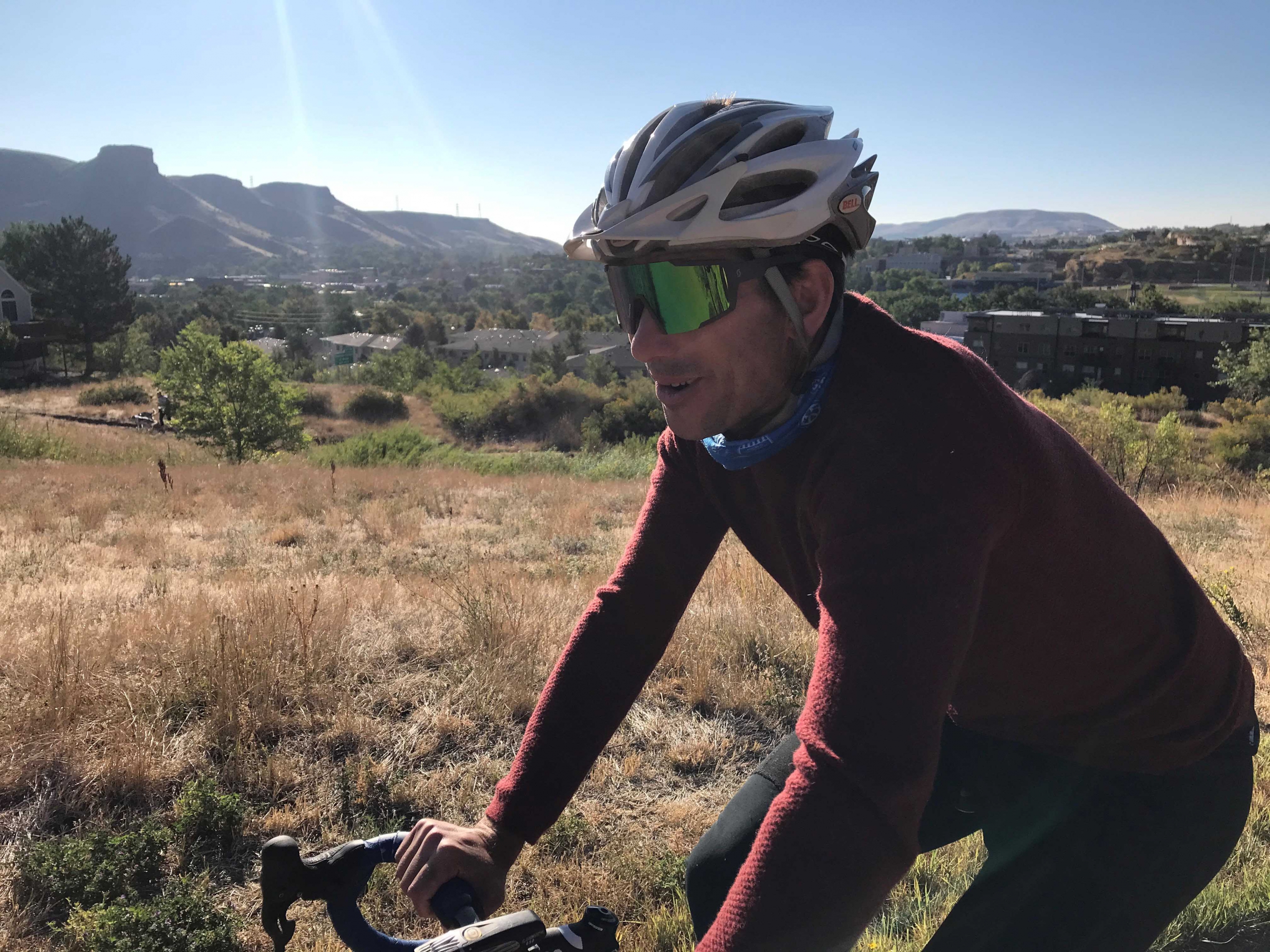 PSIA-AASI CEO Nick Herrin on a bike ride in Golden Colorado