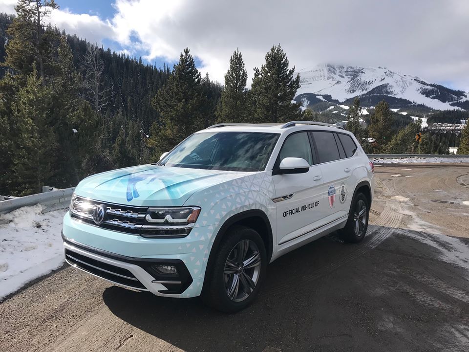 The PSIA-AASI custom wrapped Volkswagen Atlas