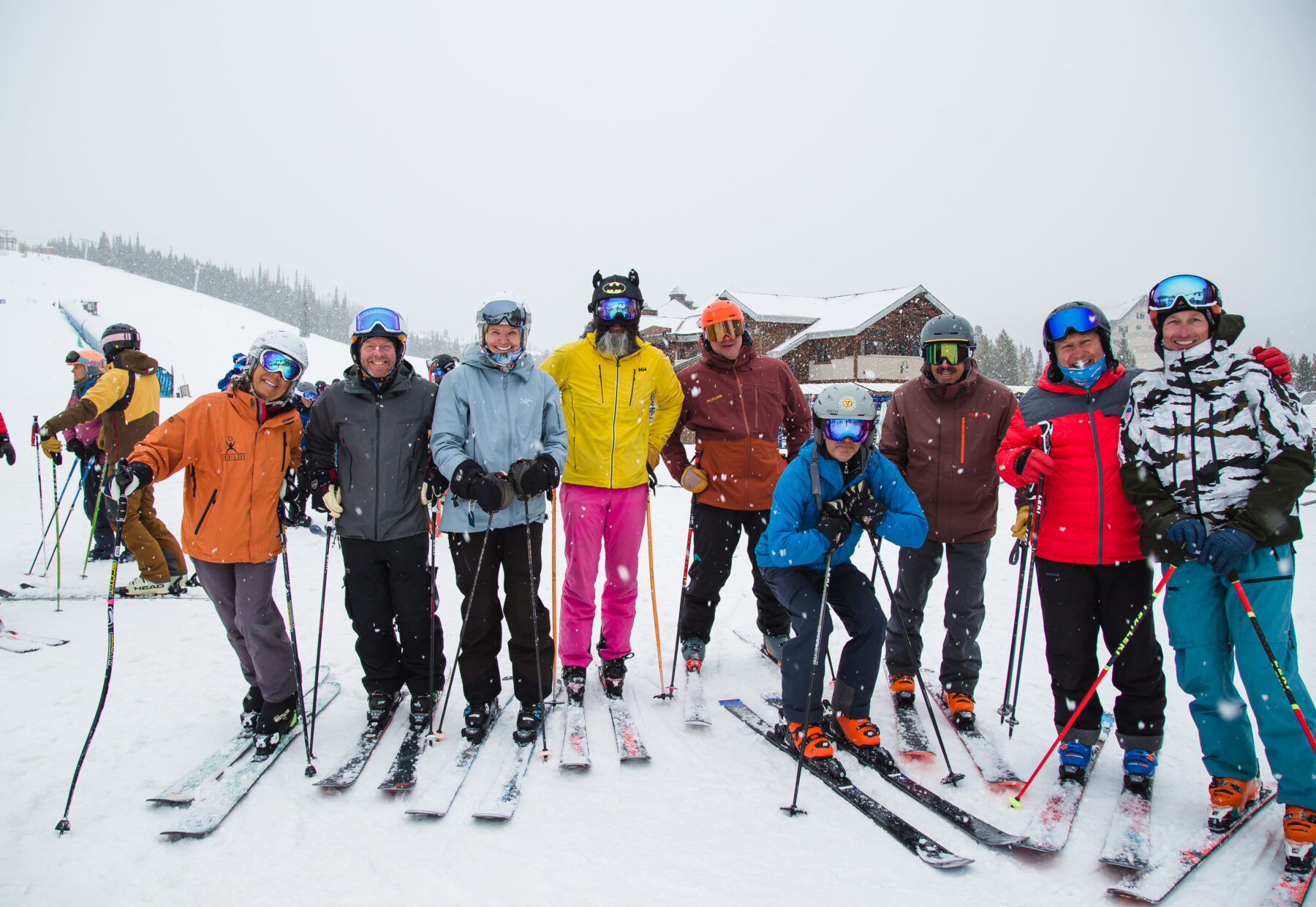 Group of skiers 