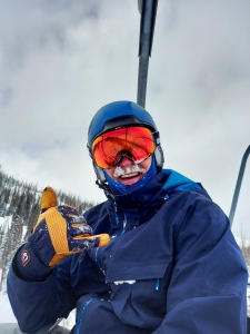 Jeff Lifgren PSIA-AASI CEO riding a chairlift