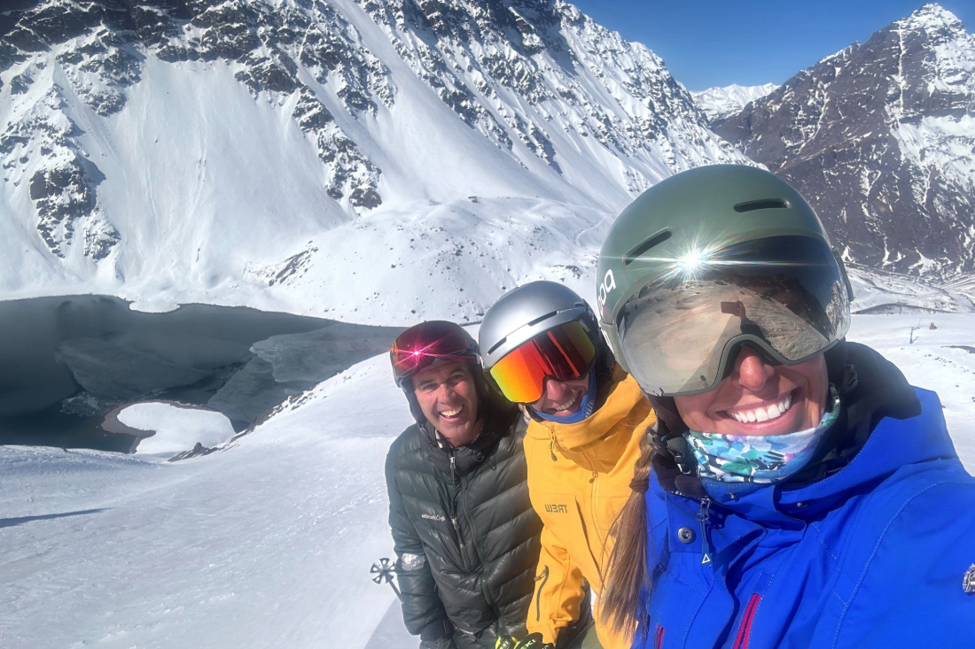 Ski instructors in Portillo Chile.