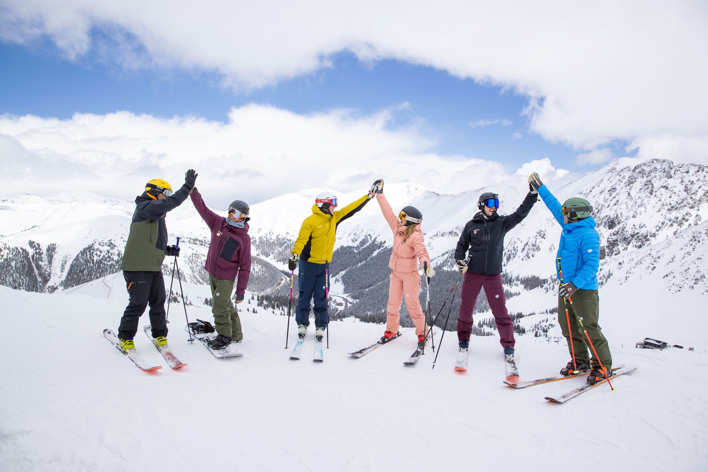 high fives during training