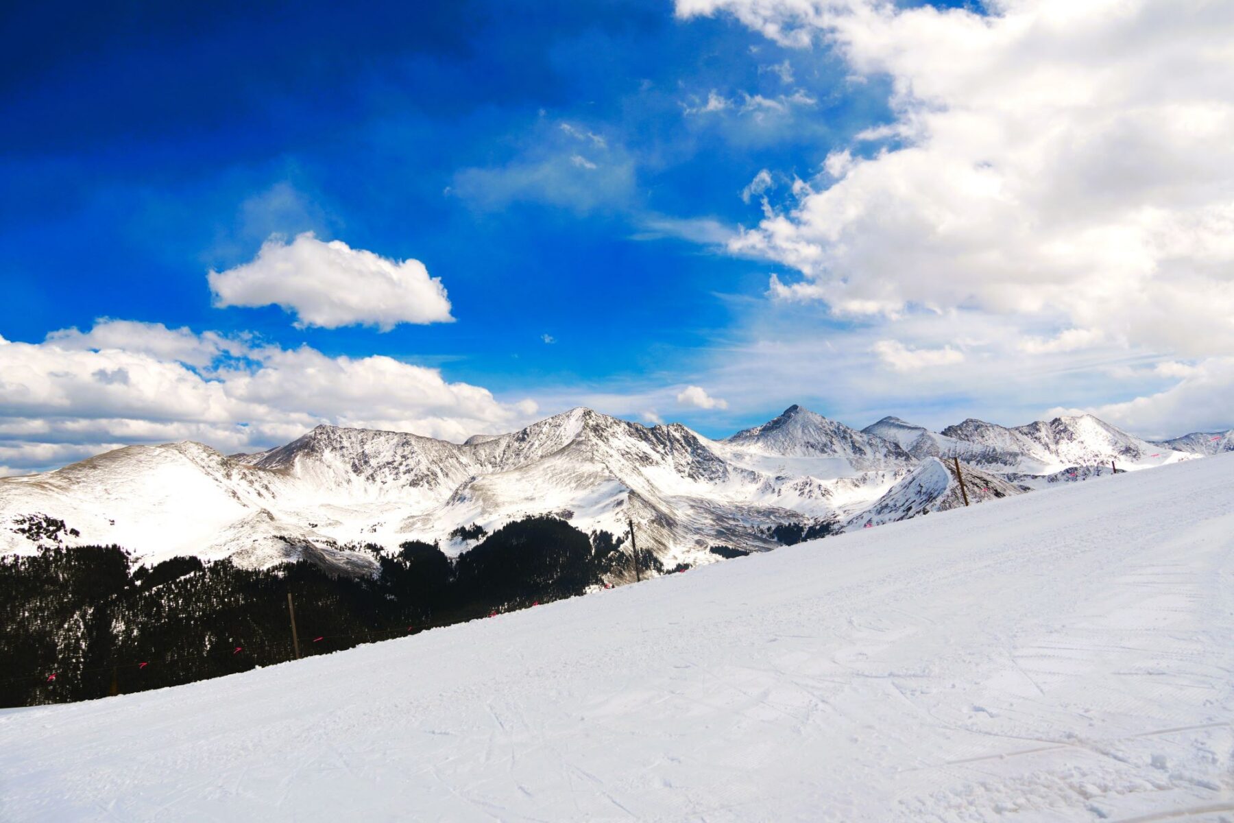scenic mountain ski area